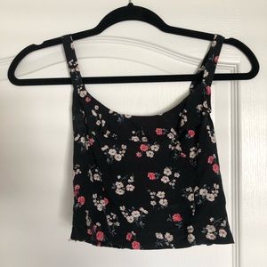 Hollister floral crop top